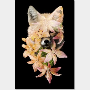 Foxy Flowers Posters and Art
